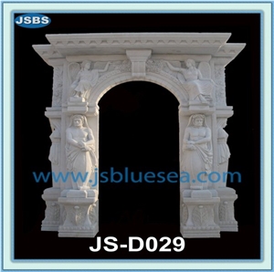 Stone Arch Door Frame Carving