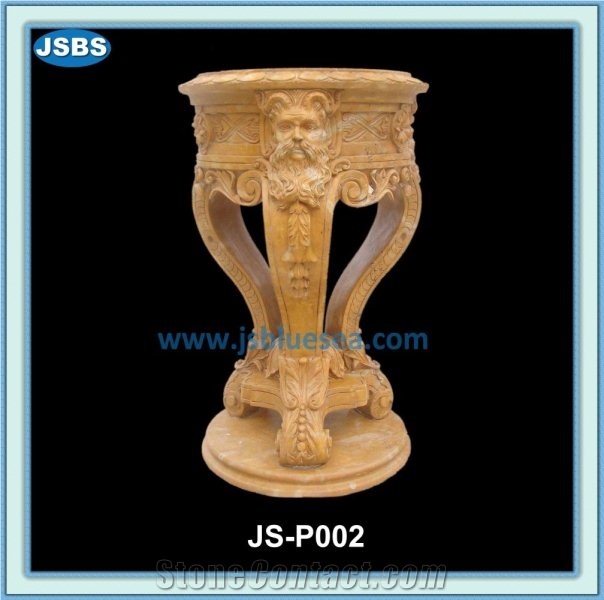 Stone Flower Pot, Natural Marble Flower Pots