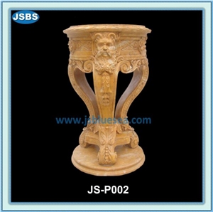 Stone Flower Pot, Natural Marble Flower Pots