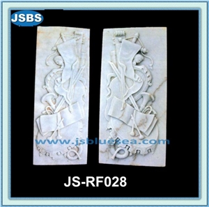 Stone Relief Flower Carving
