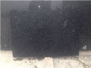 Ash Black Granite with Blue Galaxy Star Veins Slabs High Polished Tiles, Wall Cladding,Garden Floor Covering Pattern,Exterior Walling Tile