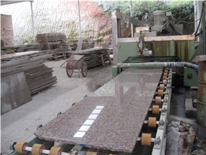 Cheapest China G687 Peach Red Granite Tiles Slab Panel Wall Cladding,Garden Floor Covering Pattern,Exterior Walling Tile