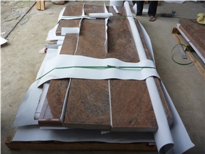 Multicolor Red Angel Western Style Rosa Fantasy Granite Monument, Red Granite Angel Monuments
