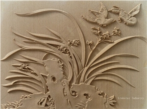 3d Natural Sandstone Feature Wall Cladding Panel, Beige Sandstone Wall Tile