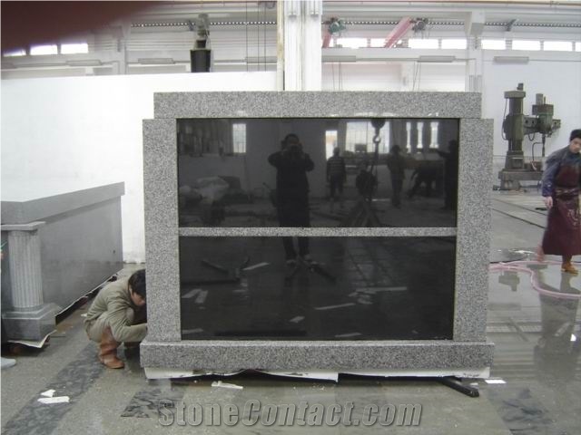 Factory Direct Grey Granite Mausoleum for Sale, G603,G633 Grey Granite Mausoleum & Columbarium