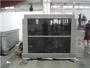 Factory Direct Grey Granite Mausoleum for Sale, G603,G633 Grey Granite Mausoleum & Columbarium