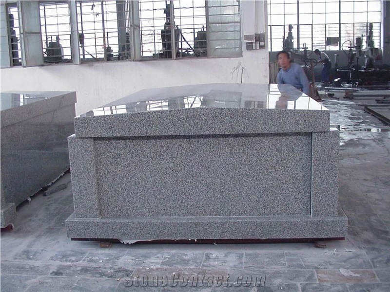 Factory Direct Grey Granite Mausoleum for Sale, G603,G633 Grey Granite Mausoleum & Columbarium
