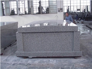 Factory Direct Grey Granite Mausoleum for Sale, G603,G633 Grey Granite Mausoleum & Columbarium