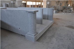 Factory Direct Grey Granite Mausoleum for Sale, G603,G633 Grey Granite Mausoleum & Columbarium