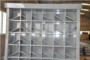 Grey Granite Columbarium with Shanxi Black Door