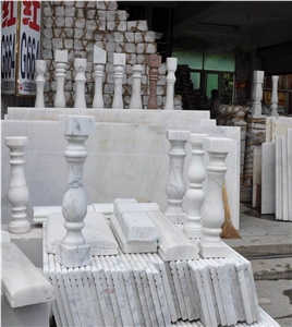 Guangxi White Marble Balustrade for Decoration
