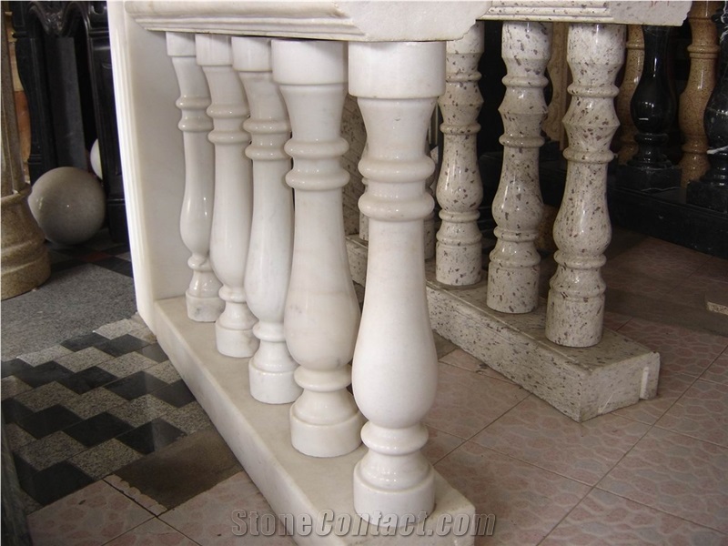 Guangxi White Marble Balustrade
