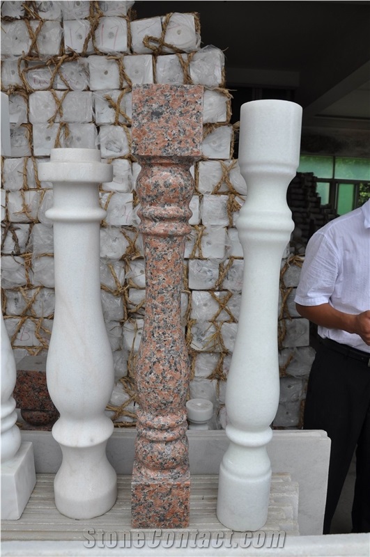 Guangxi White Marble Balustrade