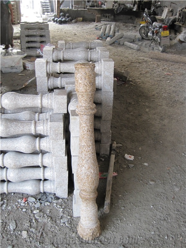 Harvest Golden Granite Balustrade and Handrail, G682 Yellow Granite Handrail