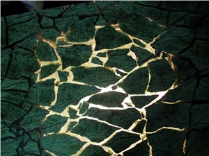 Green Thunder Gem Stone Slab