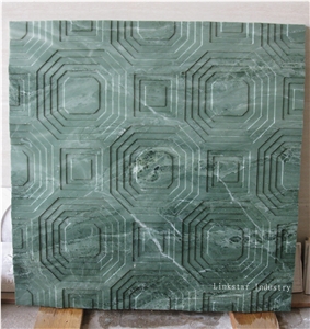 3d Wallpaper Decorative Wall Panels, Green Marble Home Decor