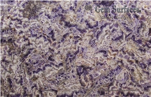 Amethyst - Banded Gemstone Slab & Tiles