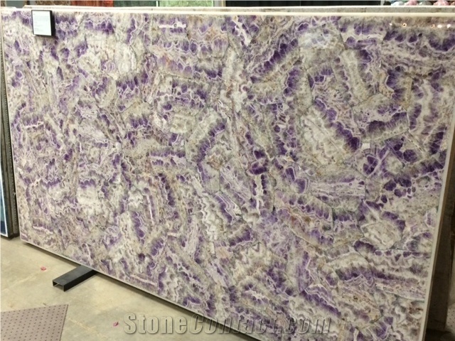 Amethyst - Banded Gemstone Slab & Tiles