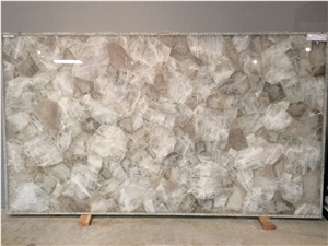Crystal Quartz Gemstone Slab & Tiles