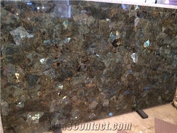 Labradorite Electric Midnight Gemstone Slab & Tiles
