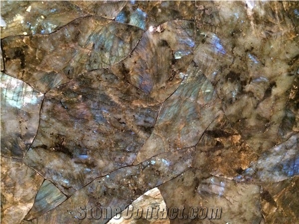 Labradorite Electric Midnight Gemstone Slab & Tiles