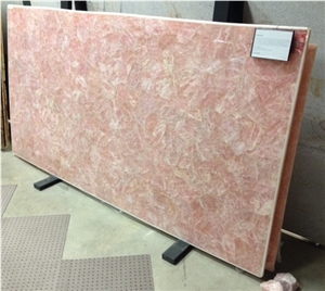 Rose Quartz Gemstone Slab & Tiles