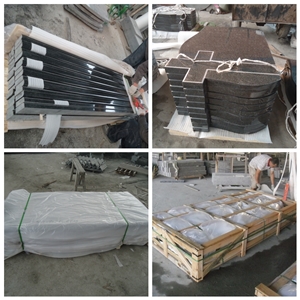 Beida Green Polished Tombstone Tree Monuments