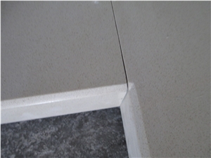 Sparkle White Quartz Polished Countertop, White Quartz Countertops
