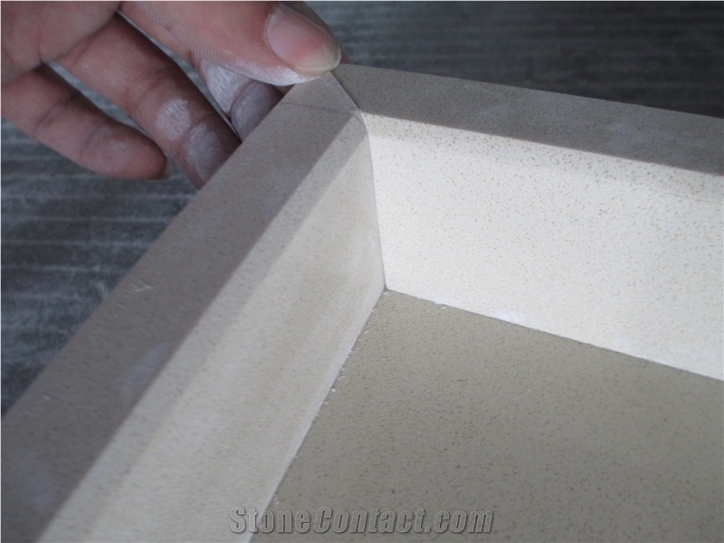 Sparkle White Quartz Polished Countertop, White Quartz Countertops