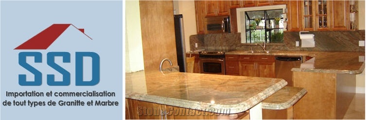 India Desert Rose Granite Countertop