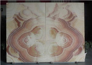 Red Dragon Onyx Semi-Translucent Panel