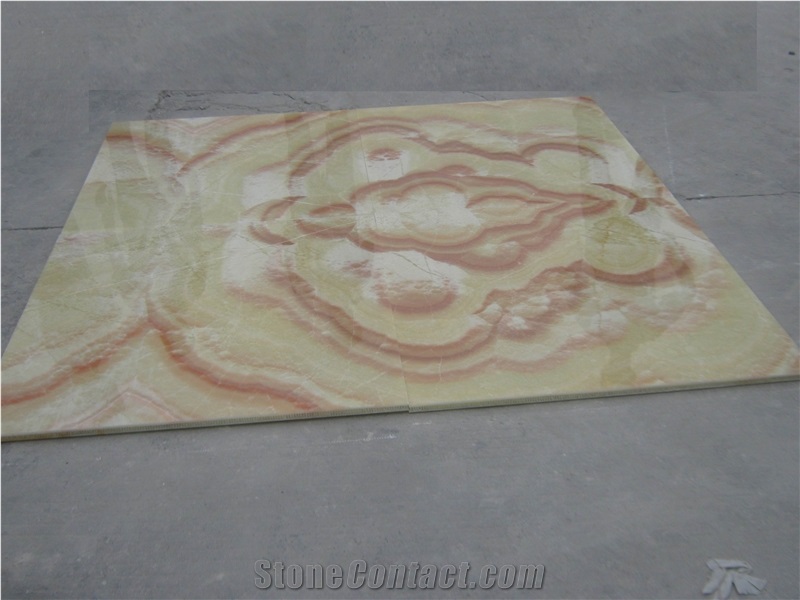 Red Dragon Onyx Semi-Translucent Panel