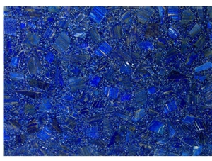 Lapis Lazuli Mosaic Terrazzo and Slice Slab