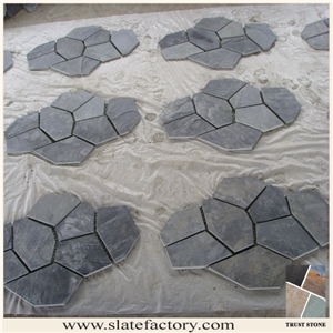 Black Slate Flagstone, Random Crazy Flagstone, Slate Crazy Paving, Slate Flagstone Paver