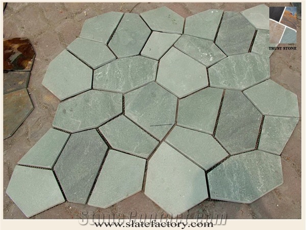 Flagstone Paving, Flagstone Walkway, Flagstone Paver, Green Slate