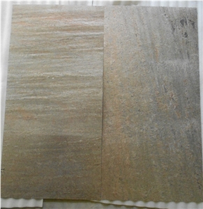 Copper Slate Flexible Stone Veneer Sheets, Red Indian Slate Cultured Stone