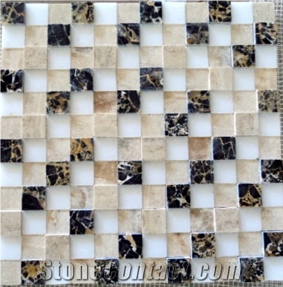 Dominican White Coral Stone Mosaics Tiles, Coral Stone Mosaic Wall Tiles