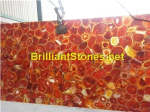 Red Agate Semi-Precious Stone Slab Red Agate Semi-Precious Stone Slab