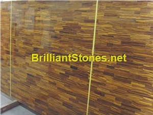 Yellow Tiger Eyes Semi-Precious Stone Slab Yellow Tiger Eyes Semi-Precious Stone Slab