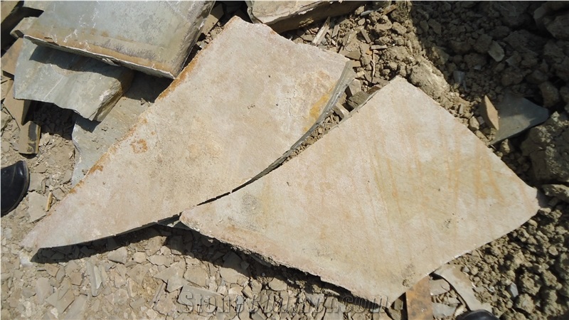 Landscape Limestone Brown, Flagstone Landscape Slabs, , Flage Stoen Hunny, Multi Cream Brown Limestone Flagstone