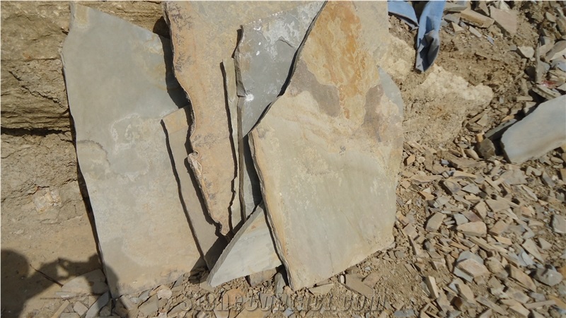 Landscape Limestone Brown, Flagstone Landscape Slabs, , Flage Stoen Hunny, Multi Cream Brown Limestone Flagstone