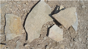 Landscape Limestone Brown, Flagstone Landscape Slabs, , Flage Stoen Hunny, Multi Cream Brown Limestone Flagstone