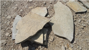 Landscape Limestone Brown, Flagstone Landscape Slabs, , Flage Stoen Hunny, Multi Cream Brown Limestone Flagstone
