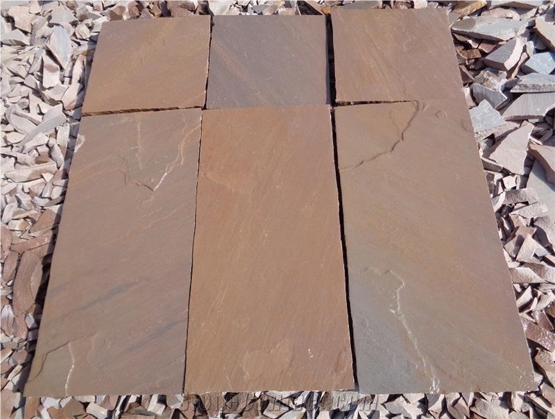 Marson Copper Sandstone ,Autumn Brown Sandstone Slabs & Tiles