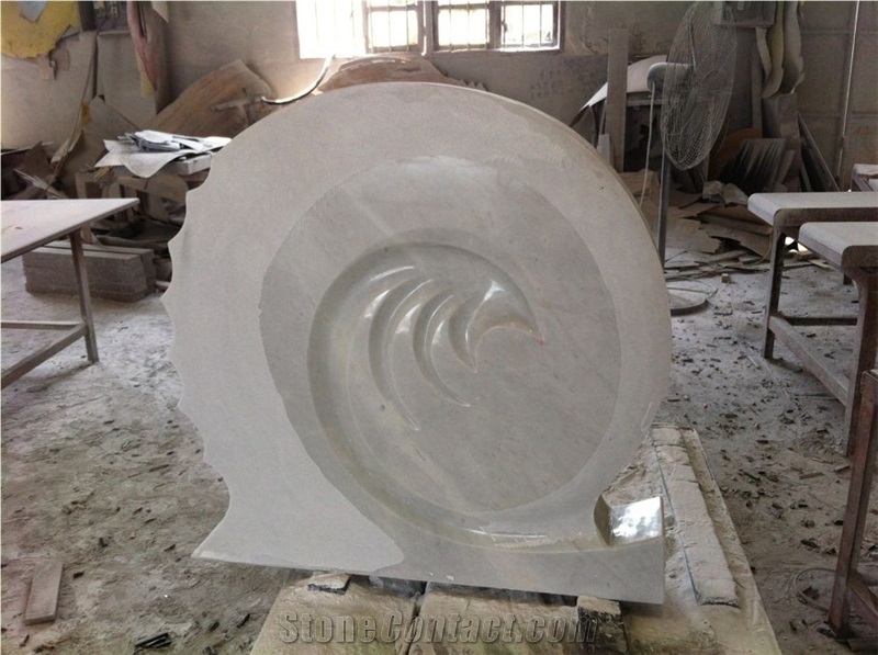 Cararala White Headstone,Gavestone