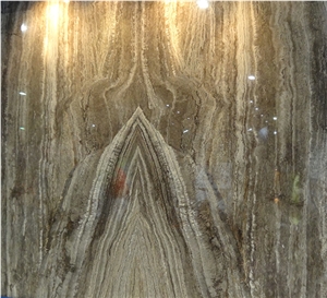 Silver Travertine Block, Iran Grey Travertine