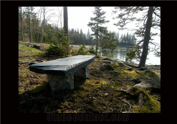 Unique Rustic Monson Slate Exterior Table