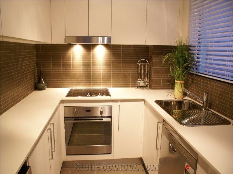 Beige Quartz Stone Counter Top, Kitchen Top, Whole Set Quartz Countertop for Kitchen, Quartz Top