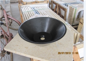 China Natural Stone Shanxi Black Granite Under Counter Basin, Countertop Basin, Vanity Balck Stone Granite Sink, Oval and Square  Granite Sink From China Factory With Cheap Price High Quality  