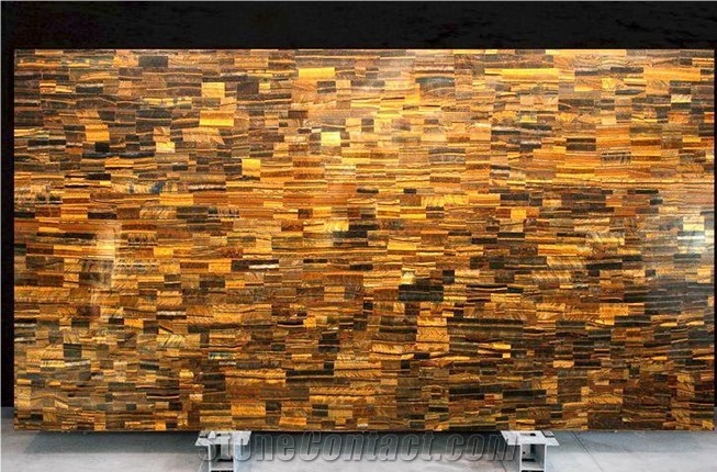 Golden Tiger Eye, Translucent Semi-Precious Stone Slabs & Tiles
